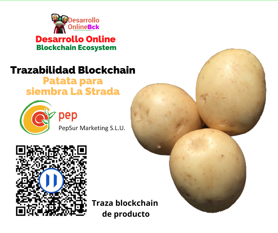 Trazabilidad Blockchain patatas la strada desarrollo online