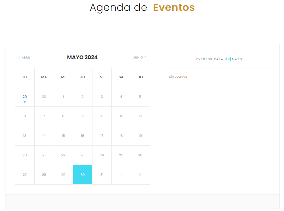 Agenda de eventos