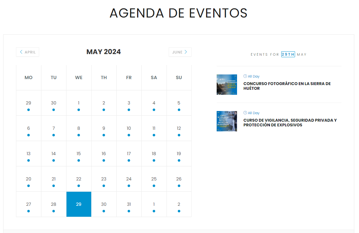 Agenda de eventos