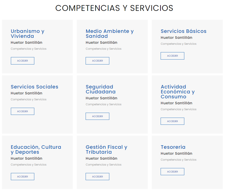 Competencias y Servicios