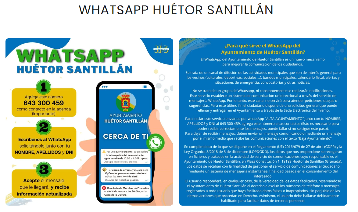 Whatsapp Huétor Santillán